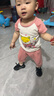 妙翡儿童夏季纯棉短袖套装中小童半袖短裤男宝女宝装夏装宝宝恤0-7岁 亮粉小猫套装 90 身高在75-85之间 尺码偏小 实拍图