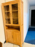 源氏木语 实木带门书柜现代简约置物柜北欧客厅书橱橡木组合收纳柜 原木色B款宽书柜-带开放格0.85m 晒单实拍图