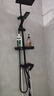 库沐斯（KMSH）卫浴淋浴花洒黑色精铜龙头套装 明管暗装燃煤气热水器洗澡全套装 多功能四挡冷热方形花洒 实拍图