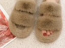 她享毛毛拖鞋女秋冬季保暖居家用百搭毛绒棉拖鞋女 TY222 实拍图