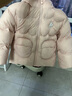 巴拉巴拉童装儿童羽绒服男童女童冬装厚款连帽外套立体造型可爱萌 粉红A61314（白鸭绒） 110cm（充绒量82g） 实拍图