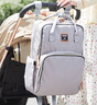 圣爱贝（Alamom）妈咪包超大容量轻便时尚多功能外出双肩背妈妈母婴包待产包奶爸包 潘帕灰（全家出行总管丨25L大容量） 实拍图