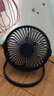 贝壳莫克 迷你小风扇usb电风扇小型台式桌面办公室学生宿舍床头车载大风力插电扇便携式循环 5寸【黑】一档SUB直插 实拍图