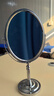 曲美思欧式双面放大化妆镜子台式旋转美容小镜子宿舍学生便携高清梳妆镜 6寸罗马柱台镜（椭圆） 实拍图