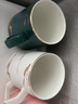 TENGTOO 情侣漱口杯陶瓷欧式北欧套装刷牙杯简约小清新洗漱杯 绿金纹杯 实拍图