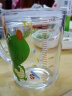 COOKSS儿童牛奶杯玻璃杯家用饮水杯带刻度吸管水杯宝宝冲泡奶粉杯绿恐龙 实拍图