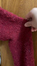 三彩2023冬季新款纯色连帽羽绒服宽松面包服白鸭绒外套短款休闲女 紫红 160/84A/M 晒单实拍图