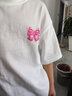 左西女童短袖T恤儿童夏装2025新款中长款夏季上衣女孩纯棉潮 白色 130 实拍图