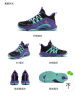特步（XTEP）儿童童鞋男女童缓震耐磨实战篮球鞋 黑/紫外光 39码 晒单实拍图