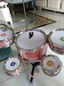 俏娃宝贝儿童礼物男孩2生日3宝宝打鼓玩具1-5岁早教6架子鼓音乐器女爵士鼓 桃红 卡通5鼓1镲儿童架子鼓+背带 实拍图