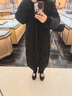 鸭鸭（YAYA）羽绒服男女同款冬季长款过膝加长加厚情侣款极寒外套新国标D 黑色-女 L /165 实拍图