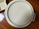 摩登主妇减脂分格餐盘减脂月子餐具一人食早餐盘儿童陶瓷快餐盘子 米白色（餐盘+双耳碗+勺子） 晒单实拍图