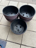 竹编吊篮花盆塑料树脂圆形悬挂式花盆创意绿萝吊兰花盆 栗色 (带定植篮款) 中 实拍图