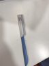 貝印KAI刮眉刀 日本原装进口男女剃眉刀 附防护网新手初学者眉修眉刀 防护蓝刀修眉刀5枚装+眉剪*1 实拍图