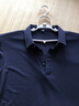 恒源祥高档品牌男装 春秋中年男士纯棉长袖T恤翻领休闲爸爸装上衣打底衫 藏青色 180/XXL 实拍图