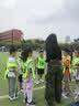 龙伟联合儿童夏季体能服训练套装夏令营亲子速干运动迷彩短袖T恤短裤全套 实拍图