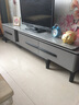 丰舍 茶几岩板茶几 现代简约岩板实木茶几小户型家用客厅组合精品家具 单边伸缩电视柜【意大利灰】 【12MM岩板】黑灰色框架 实拍图