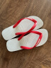 havaianas哈唯纳Original新款撞色人字拖平底时尚情侣户外拖鞋夏 0172-黑红 43 44巴西码 实拍图