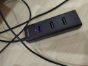飞利浦USB2.0分线器一拖四多接口带5V充电口 笔记本台式电脑4口集线器HUB转换器延长线 1米 实拍图