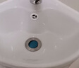 阔宅小户型简易洗手盆套装挂墙式三角洗脸盆陶瓷迷你家用厕所阳台面盆 2号盆+下水+单冷龙头 小号边长300mm 实拍图