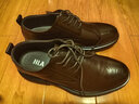 海澜之家（HLA）男鞋2025新款时髦商务百搭皮鞋正装英伦风德比鞋男士皮鞋 棕色(HAAPXM1EBH077) 40 （偏大一码，拍小一码） 实拍图