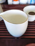 聚御瓷 公道杯玻璃茶盅茶漏公道杯 陶瓷茶海小号 匀茶杯分茶器 茶具配件 脂白玉兰公杯【300ml】 实拍图