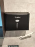 莫顿（MODUN）MD-5825 黑色 擦手纸盒壁挂式卫生间纸巾盒 免打孔厕所抽纸盒洗手间干手纸盒商用 实拍图