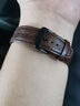 佩伊适用华为手环B7苍穹灰表带智能运动B6 B3商务青春版男女B5手环针扣款时尚快拆真皮牛皮表链 B5真皮表带-黑色扣【摩卡棕】 B5手环适用 实拍图