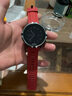 钟米Suunto松拓9硅胶表带spartan wrist hr极速Baro颂拓斯巴达替换带 酒红 实拍图