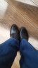 宜驰（EGCHI）皮鞋男士商务休闲正装英伦耐磨舒适通勤鞋子男 1618 黑色 41 晒单实拍图