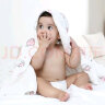 优米熊 浴巾纯棉6层儿童浴巾婴儿纱布毯子包被吸水速干大毛巾110*110cm 实拍图
