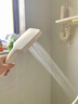 派菲娅奶油风恒温淋浴花洒套装家用沐浴全套钢琴花洒卫浴全铜龙头淋浴器 升级大置物台【冷热数显】奶白方 实拍图