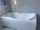 箭牌（ARROW） 浴缸家用 亚克力浴缸普通五金按摩浴缸成人日式小户型防滑 1.7米按摩浴缸（包含五金）左裙 晒单实拍图