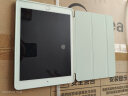 zoyu iPad Air2保护套 iPad6适用于苹果平板电脑三折软壳9.7英寸A1566全包防摔 嫩绿色 实拍图