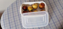家の物语（KATEI STORY）日本进口密封保鲜盒冰箱收纳盒迷你食品级零食坚果便携分装宝宝 带刻度 长方形 2件套 350ml 实拍图