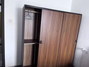 衣柜家用卧室木质推拉门儿童衣橱出租房屋用经济型简易柜子小户型 【柚木色】长100cm主柜 升级加厚 【自行安装 送货到楼下】组装 实拍图