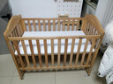 斯达露娜婴儿床（纯实木）环保bb宝宝新生婴乐谷摇篮可移动智能拼接大床 豪华全套）4档+床垫+10件套床围 晒单实拍图