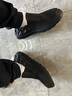 回力男鞋春季一脚蹬男鞋老北京布鞋帆布鞋休闲男纯色透气懒人鞋子男 纯黑色 41 实拍图