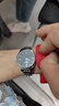 冠琴（GUANQIN）瑞士认证手表情侣款全自动机械表百搭经典夜光防水腕表情人节礼物 钢带本色白面一对 实拍图
