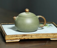 尊壶 紫砂壶西施壶茶具套装小号茶壶茶杯公道杯豆青绞泥家用泡茶器 绞泥西施壶单壶 实拍图