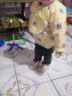 南极人宝宝吃饭罩衣儿童婴儿围兜饭兜男女孩画画衣围裙小孩防水反穿衣 米黄老鼠 90（建议0-2岁） 晒单实拍图