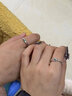 中国黄金（CHINA GOLD）S925银情窦初开绿芽戒指男女款情侣对戒情人节生日礼物送男女友 情窦初开绿芽戒指【情侣对戒】 实拍图