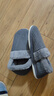秋冬天穿的特大号男士拖鞋带后跟棉拖鞋包跟女保暖厚底新款毛毛鞋棉鞋外穿加绒 灰色-L包根 45-46 46-47适合穿 实拍图