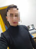 啄木鸟【两件装】毛衣男秋冬季半高领加厚保暖打底衫修身针织衫毛线衣男 深灰色+黑色（加绒款） L 实拍图