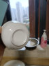 瓷秀源 纯白骨瓷碗家用饭碗汤碗面碗创意餐具简约瓷器可订制LOGO 4.5英寸金钟碗2个 实拍图