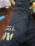 AKSERIESAK男装复古印花针织小直筒合体版罗纹收脚口运动卫裤男1952224 藏蓝色 M 实拍图