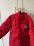 迪士尼（DISNEY）男童长款羽绒服耐脏90白鸭绒中大童红拜年服24冬DB441AA02红120 实拍图