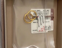 六福珠宝足金圆环形黄金耳环耳饰 计价 G01G0009DS 1.56克(含工费80元) 实拍图