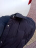 坦博尔羽绒服女短款轻薄衬衫领女士保暖外套时尚TD237232 黑色 155  实拍图