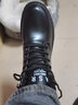 马丁靴男新款秋冬耐磨时尚韩版潮流男士靴子百搭高帮休闲男士皮鞋 Y522-1加绒黑色 39 实拍图